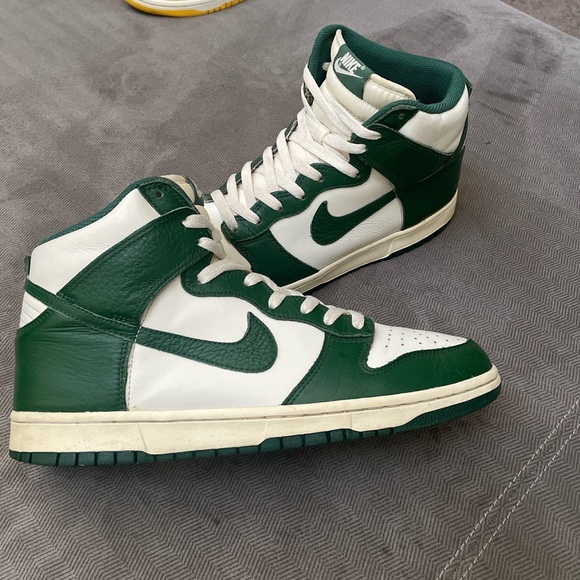 2008 Vintage Pack Pine Green Nike Dunk Highs - Picture 2 of 5